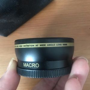 Wide angle camera lens attachment